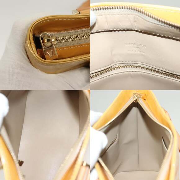 LOUIS VUITTON Monogram Vernis Houston Hand Bag Beige M91004 - Picture 11 of 13